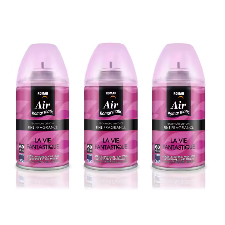 Recambios Aerosol Ambientador Spray Frescor Natural para Difusores y Manual, Esencia para hogar con Aroma Declaración de Amor - 1