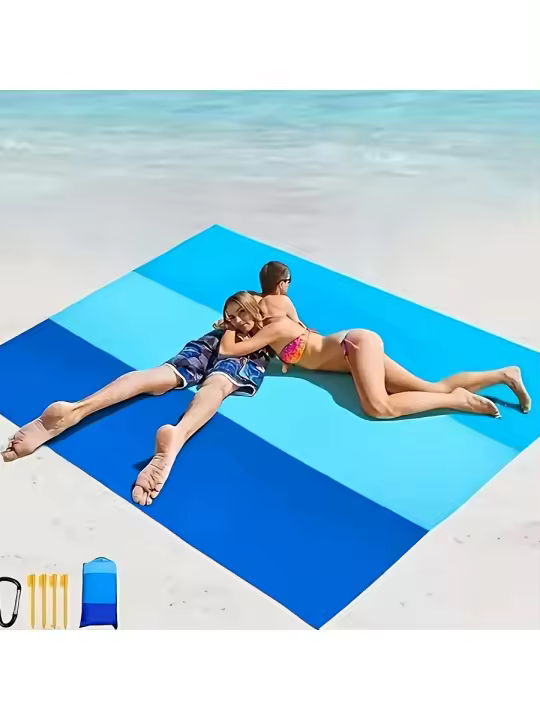 Manta De Playa Impermeable Y a Prueba De Arena Para 3 Adultos Manta De Picnic Al Aire Libre Para Viajes Camping Y Senderismo - 1