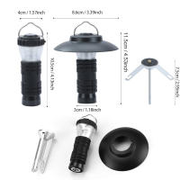 Linterna Recargable LED Super Brillante Multi Funcional Para Camping Luz Portátil De Exterior Essentials Para Viajes Y Trabajo - details 7