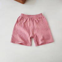 Shorts De Algodón Para Niños Y Niñas Pantalones Cortos Transpirables Y Suaves Para Verano Ropa De Bebé Estilo Casual Cierre Elástico Talla True Fit - details 8