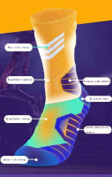 Calcetines De Baloncesto Para Niños Transpirables De Algodón Tubo Medio Para Niños Y Niñas Deporte De Correr Y Ciclismo Con Estrella Y Número - details 7