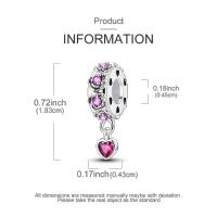 Encanto De Plata De 925 Para Pulsera Con Barco De Paseo Y Corazón Joyería Fina Para DIY Regalo Con Cuentas De Papel Y Rosas - details 154