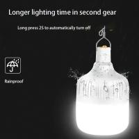 Bombilla Solar LED 100-500W Con Gancho Luz Exterior Impermeable Para Camping Iluminación De Jardín Y Camino Eficiente Ahorro De Energía - details 7