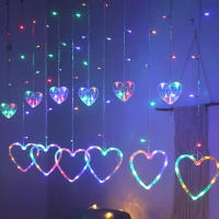 Luces De LED En Forma De Corazón Para Decoración De Habitaciones Boda Y Fiesta Operadas Por Pilas Guirnalda Fairy Para Valentine's Day - details 1