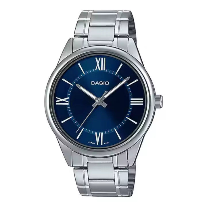 Reloj analogico Casio MTP-V005D-2B5 correa de acero inoxidable 47×40×8,1 mm - 1