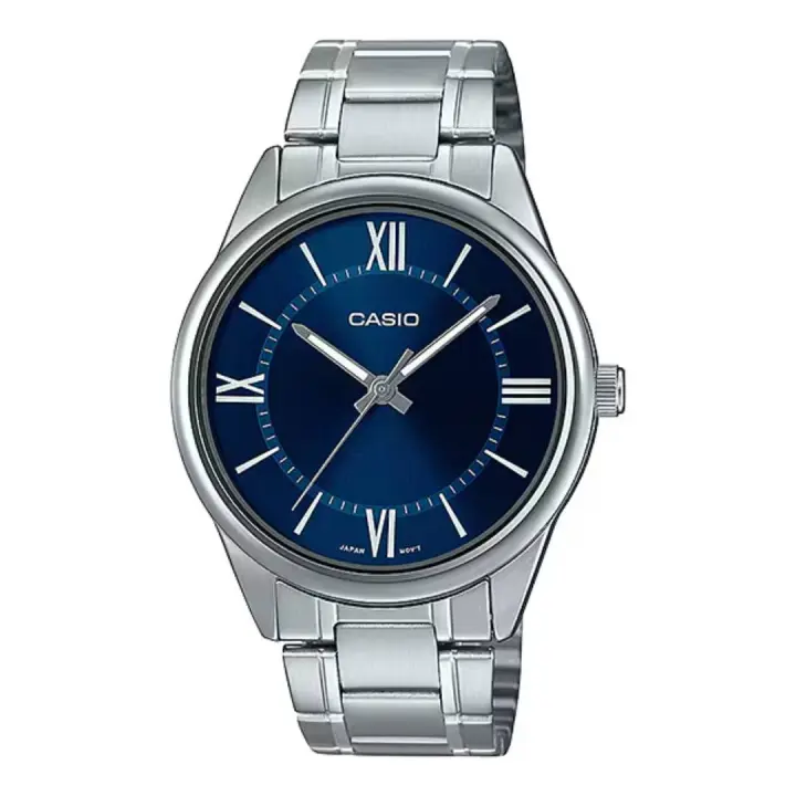 Reloj analogico Casio MTP-V005D-2B5 correa de acero inoxidable 47×40×8,1 mm - 1