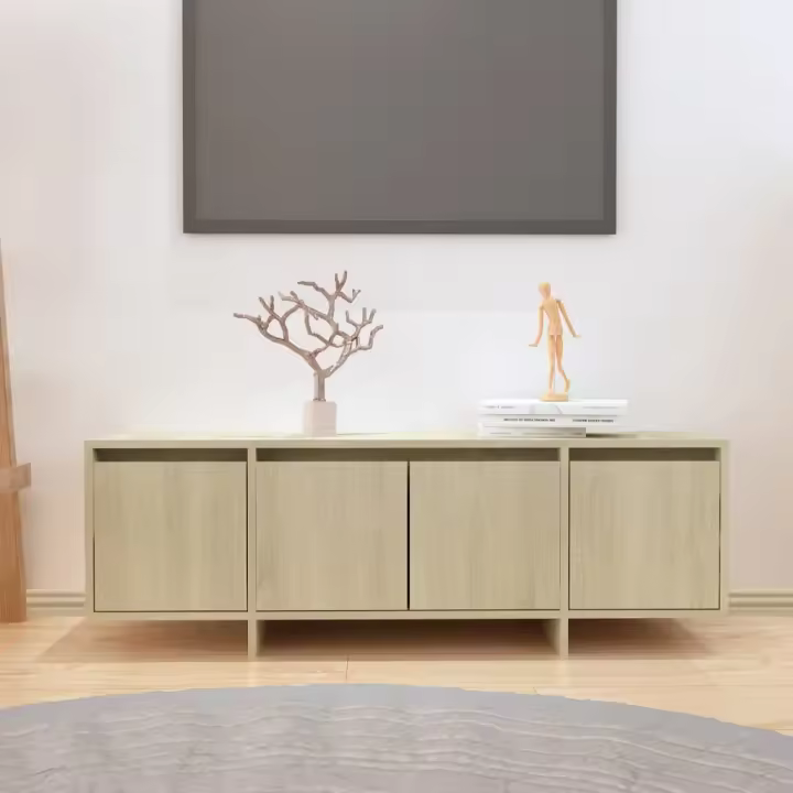 Mueble para TV madera contrachapada roble Sonoma 120x30x40,5 cm - 1