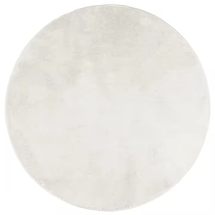 vidaXL Alfombra de pelo corto OVIEDO Ø 80 cm Color Antracita,  Beige,  Crema y mas Alfombras de área  Alfombra de Piso para Sala de Estar Dormitorio Habitación Salón - 1