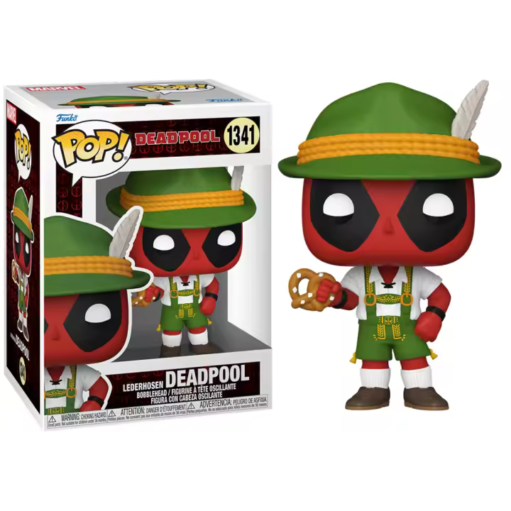 FUNKO POP! MARVEL DEADPOOL - DEADPOOL TIROLÉS, 76076, Nº1341, TIENDA CON LICENCIA OFICIAL - 1