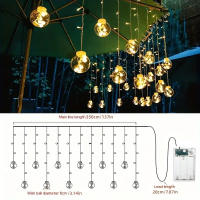 Luz De Hiedra Estelar LED Para Jardín Y Camping Decoración De Navidad Y Año Nuevo Caja De Batería De Cadena De Luces De Sfera De Desear 1 PC - details 13