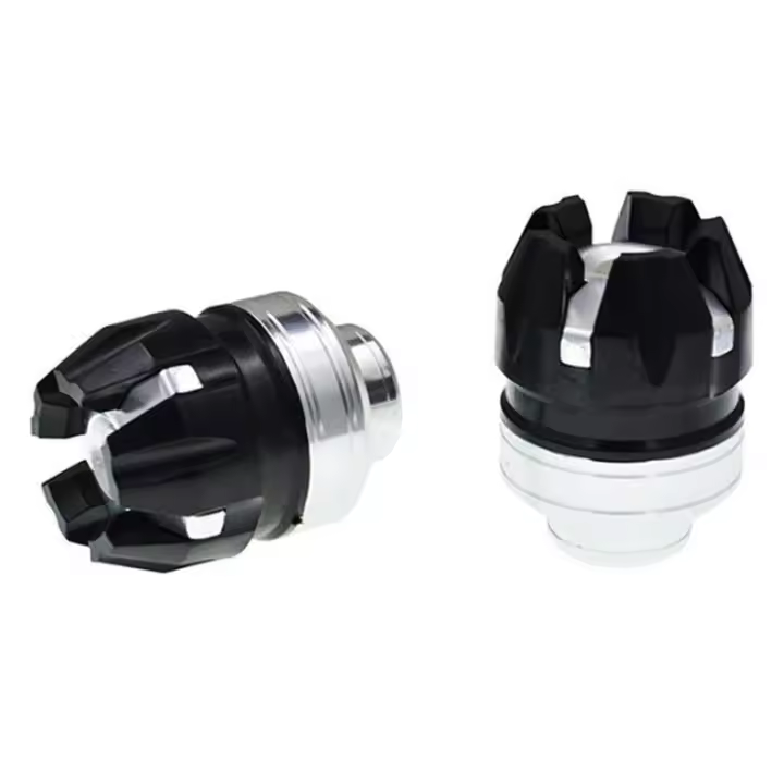 1Par De Protección De Suspensión Universal Para Motocicleta Scooter E-Bike Aluminio Copo De Nieve Delantero Protector De Caída - 1