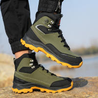 Botas Impermeables Para Hombre Seguridad Puntas De Acero Indestructibles Botas De Construcción Protección Antipinchazos Suela De Goma Material Superior Synético - details 9
