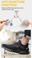 Zapatos De Seguridad Para Hombre Indestructibles Con Punta De Acero Antipinchazos Zapatillas De Trabajo Moda Calzado De Protección - details 6