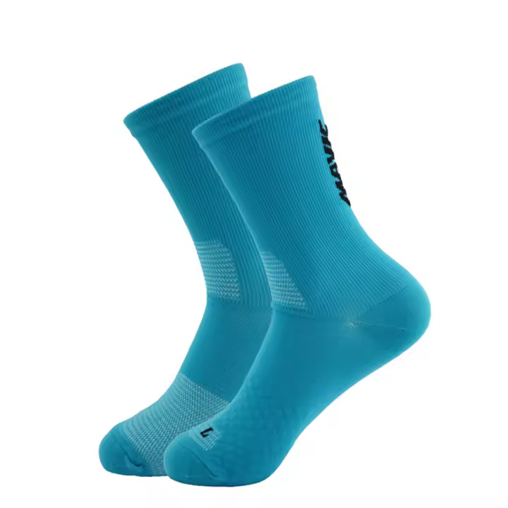 Pareja De Calcetines Deportivos De Color Sólido 2024 Para Fútbol Baloncesto Y Yoga Calcetines De Altura Rodilla Alta Material De Nylon Para Deportes Al Aire Libre - 1