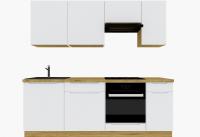 Cocina completas 220 cms color Gris Claro Mate ref-205C2 - details 0