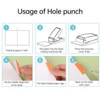 Pulverizador De Hojas Sueltas BQJ-04 Etiquetas De Índice DIY Separador De Hojas Máquina De Cortar Papel Herramientas De Embossing Para Scrapbooking - details 5