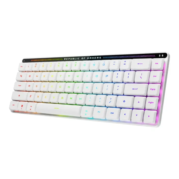 ASUS - 90MP03EC-BKSA10 teclado Juego USB + RF Wireless + Bluetooth Blanco 90MP03EC-BKSA10 - 1