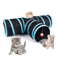 Túnel Para Gatos Plegable Juguete De Túnel Para Mascotas Material Transpirable Barrel De Juguete Para Interiores - details 1