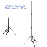 Soportes Ligeros de iluminación de Altura Ajustable | Trípode Fotografía para Equipos de Estudio, Iluminación, Vídeo, Reflectores | Tamaño Totalmente extendido: 197 cm. | Marca RevolutionLine - details 0