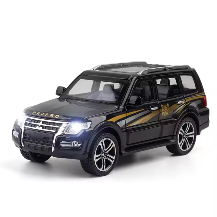 MITSUBISHI PAJERO De 1/32 En Aleación Modelo De Coche SUV Simulación Con Neumáticos De Goma Puertas Abrejanelas Juguetes Para Niños - 1