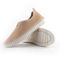 ANDY-Z  AZ2313 Beige  Zapatilla mujer, Diseño hueco en la parte superior，Calzado cómodo y versátil -Moda casual - details 2