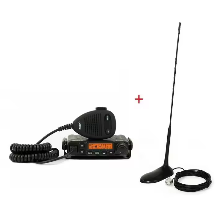 Emisora CB JOPIX PT-31 + Antena PNI Extra 45, Licencia Libre, 40 Frecuencias, Pack Emisora+Antena - 1