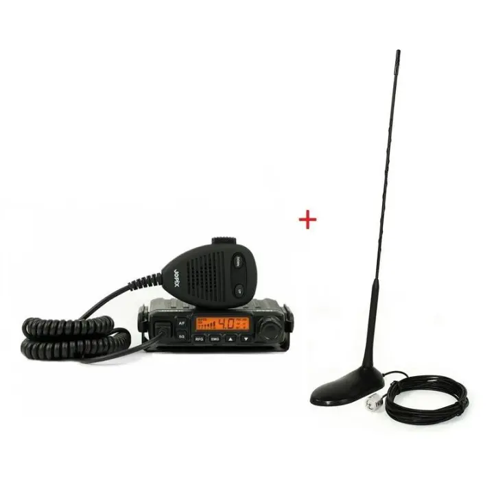 Emisora CB JOPIX PT-31 + Antena PNI Extra 45, Licencia Libre, 40 Frecuencias, Pack Emisora+Antena - 1