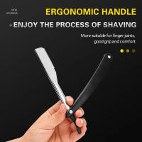 Cuchilla De Afeitar Profesional Para Barbero Cuchillo De Cejas Para Hombres Cuchilla Interchangeable Regalo Para Hombres - details 3