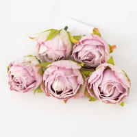 5pcs Flores Artificiales De Seda Rosa Para Boda Decoración Del Hogar Fiesta Navidad Cumpleaños Artesanía De Mesa Decoración De Eventos - details 10