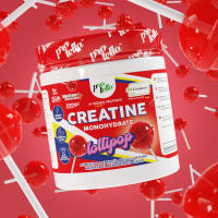 Creatina Creapure® 300g  Máxima pureza para potenciar la fuerza y resistencia muscular  Sabor Lollipop  Sin aditivos  Puede contener trazas de gluten y lactosa  Apta para veganos  Protella - details 0