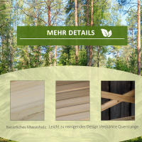 Mesa de Plantación con estante 80x40x84cm, Mesa de Flores de Madera marron Claro para Jardín y Balcón - details 4