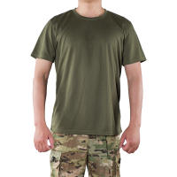 Camiseta Táctica Para Hombre MEGER Quick Dry Camiseta De Gimnasio Con Cuello Redondo Manga Corta Talla Grande Hasta 4XL Casual - details 8