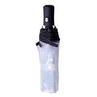 Paraguas Automático Tres Plegable Transparente Y Rainproof Para Adultos Duradero Y Anti-Viento Material De Nylon Moda Al Aire Libre - details 10