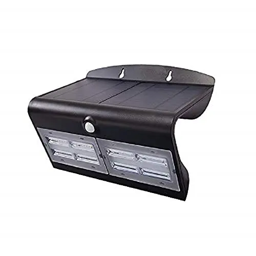 Aplique LED Solar Negro con Sensor 6.8W 800LM 6000K Luz Fría - 1
