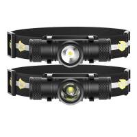Linterna Frontal LED D10 D20 1000LM Recargable Tipo C USB Impermeable Torcha Frontal Para Camping Y Pesca Con Lente Zoomable - details 0
