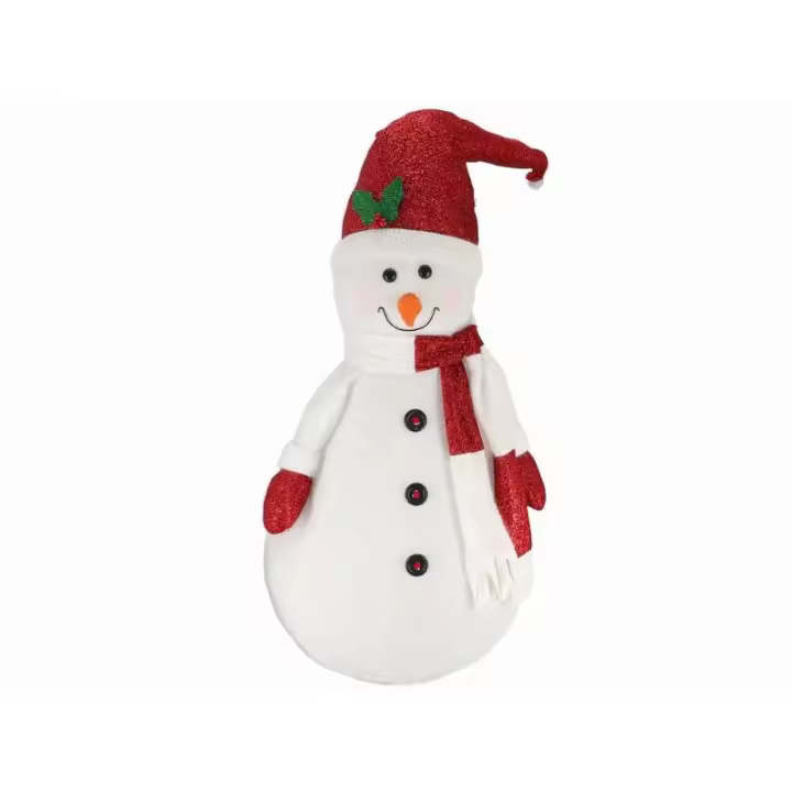 Gerimport Muñeco Nieve Plegable Decoración Navidad 20 Leds 200 Cm - 1
