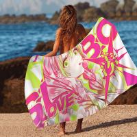Toalla De Playa Kanroji Mitsuri De Microfibra Absorbente Secado Rápido Suave Para Yoga Natación Resort Montañismo Tamaño 76x182 Cm - details 3