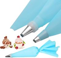 Juego de manga pastelera y Boquillas, Kit de herramientas para decorar Tartas, 6 Mangas pasteleras reutilizables en 3 años (12 \ u201d + 14 \ u201d + 16 \ u201d), 6 Unidades - details 1