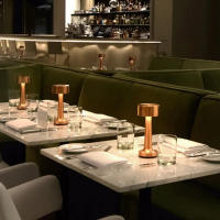 Lámpara De Mesa LED Recargable Retro Con Toque Y 3 Colores Dimmer Luz Ambiente Creativa Para Decoración De Barra Y Habitación Lámpara Nocturna De Metal - details 2