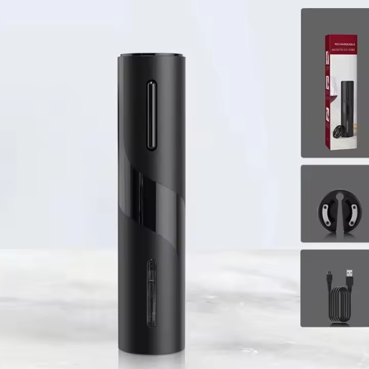 ABREVIABRAS FLYMUYU Rechargeable Electric Wine Opener Automático Con Corte De Película De Aluminio Para Amantes Del Vino Regalo Para Bar - 1