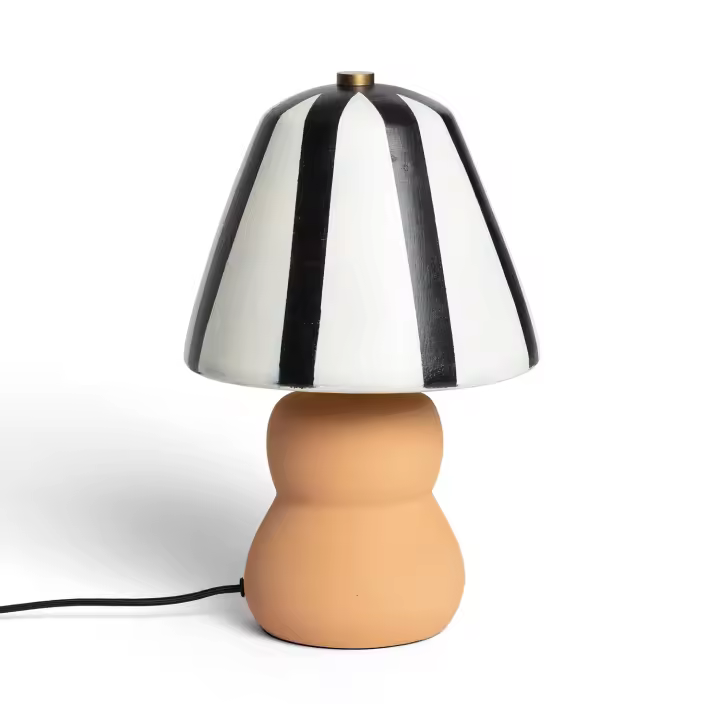 Ledkia Lámpara de Mesa Metal Quitamba Negro / Blanco - 1