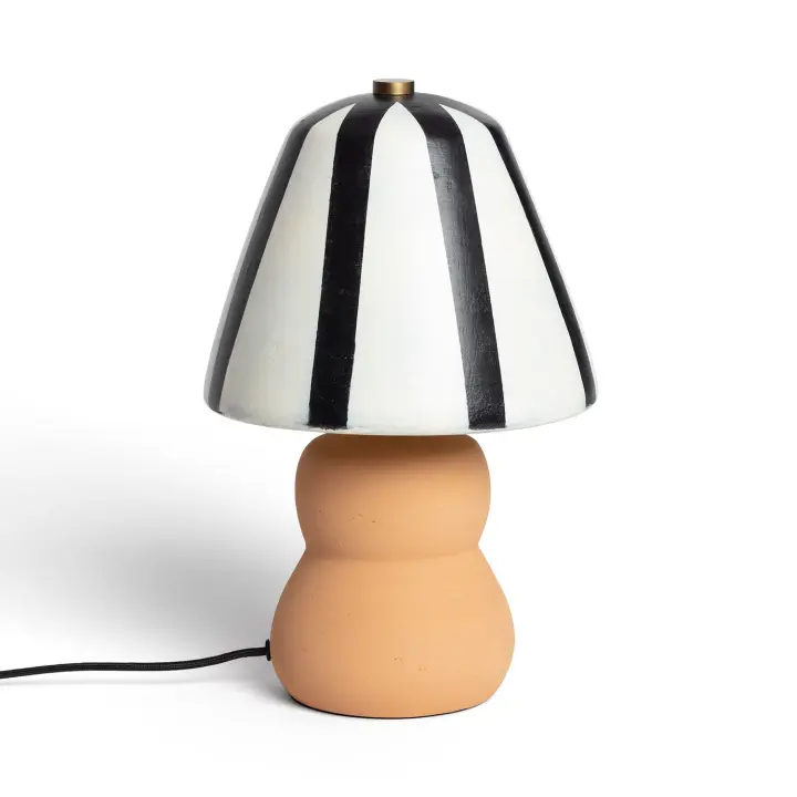 Ledkia Lámpara de Mesa Metal Quitamba Negro / Blanco - 1