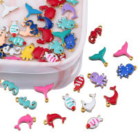20pcs Colgantes De Acero Inoxidable En Forma De Delfín Octopus Caracol Estrella De Mar Para Creación De Joyas Collares Y Pendientes DIY - details 3