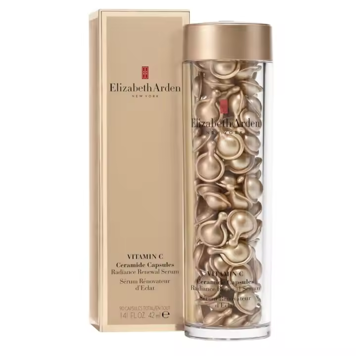 Elizabeth Arden 90 Cápsulas de Sérum de Vitamina C y Ceramidas/ Reducen el Envejecimiento de la Piel, Monodosis, Aplicar 1 al Día - 1