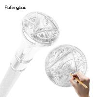 Bastón De Moda Con Relieve De Ojo Totem Freemason Dorado 93cm Punta De Goma Material De Eje Acero Para Hiking Y Uso Diario - details 1