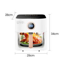 Freidora Eléctrica1200W Freidora Doméstica 6L Tipo Táctil Mini Horno Eléctrico Uso Visible Freidora Fácil de Instalar - details 1