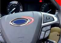 Cubierta De Logo De Volante ABS Cromado Decoración De Paillettes Para Ford Focus 2 3 4 Fiesta Mondeo Ecosport Escape Anillo Marco De Estilo Cromado - details 8