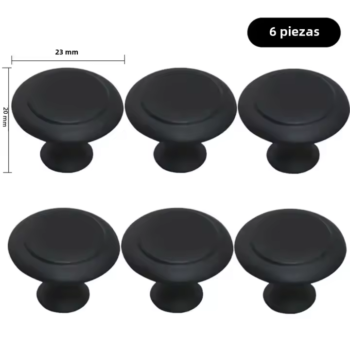 Manija De Puerta Circular Pequeña En Acero Inoxidable Metálica Para Armario Zapatos Gabinete Herramienta Minimalista Moderna - 1
