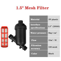 Conector De Riega Jardín 3/4 1 1.5 2 Pulgadas 120 Malla Filtro De Rociador Herramientas De Riego Por Goteo Plástico DIN - details 24