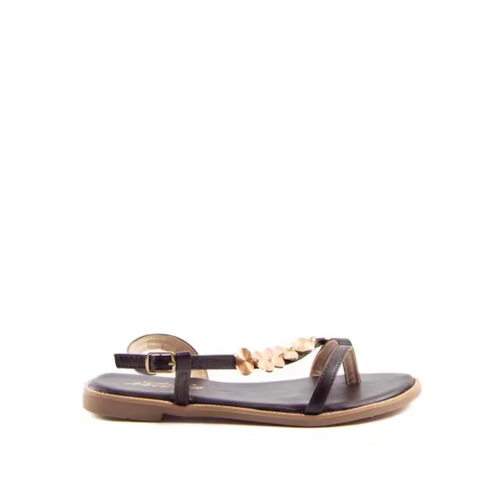 Sandalias planas de Mujer ISTERIA 25095 005 SANDALIA ESCLAVA MONEDAS MOKA 36023 25V - 1